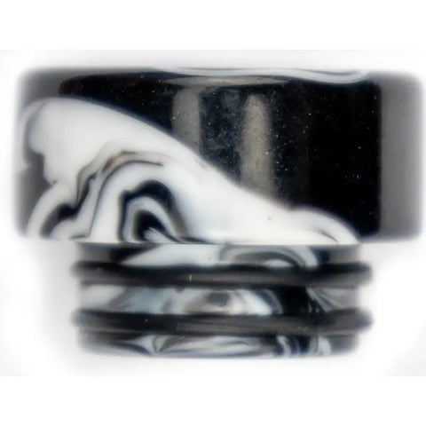 810 Drip Tip Mixed Resin Swirl Black