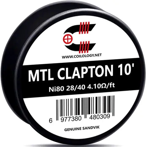 Coilology Sandvik Wire Spools 10ft MTL Clapton 28 40 Ni80
