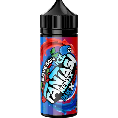 Fantasi 50/50 100ml Shortfill E-Liquid Blue Raspberry X Cherry Ice