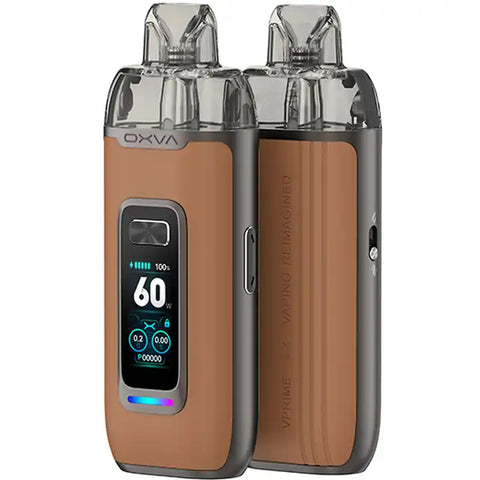 OXVA VPrime Pod Kit Brown Leather