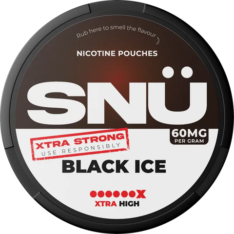 SNÜ Black Ice 60mg Nicotine Pouches