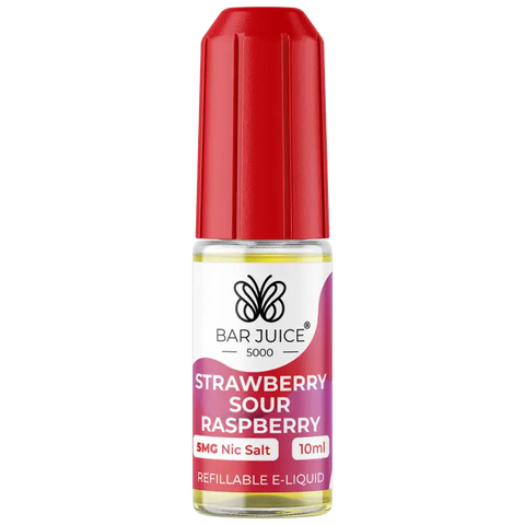 Bar Juice 5000 Strawberry Sour Raspberry Nic Salt 5mg