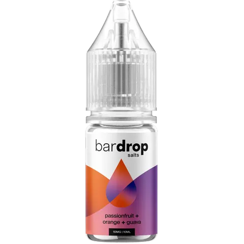 Bar Drop Salts 10ml E-Liquids Passion Orange Guava
