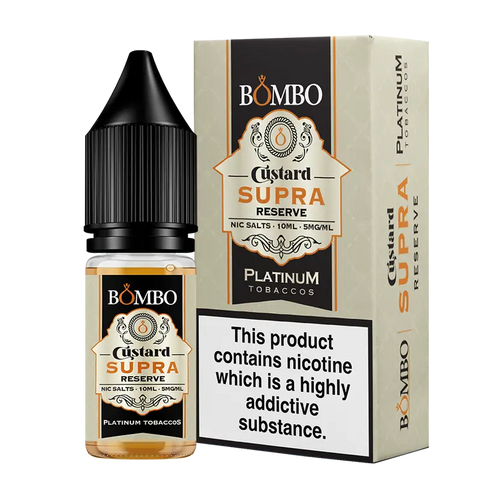 Bombo Platinum Tobaccos Custard Supra Reserve 10ml Nic Salt 5mg