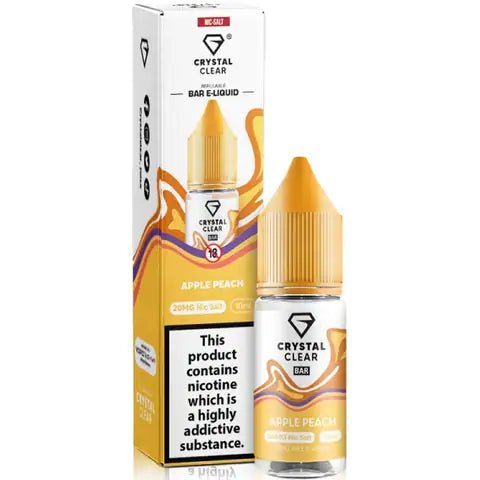 Crystal Clear Nic Salts 10ml Apple Peach
