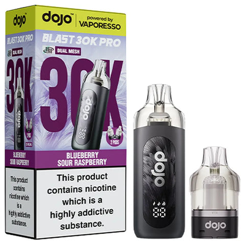 Vaporesso Dojo Blast 30k Vape Kit Blueberry Sour Raspberry