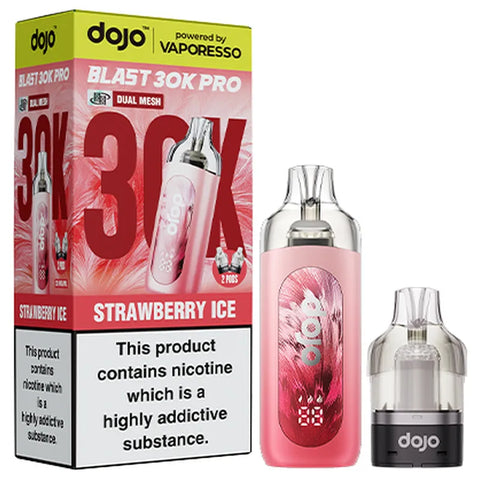 Vaporesso Dojo Blast 30k Vape Kit Strawberry Ice