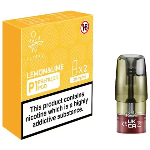 Elf Bar Mate P1 Prefilled Pods (2 Pods) Lemon & Lime