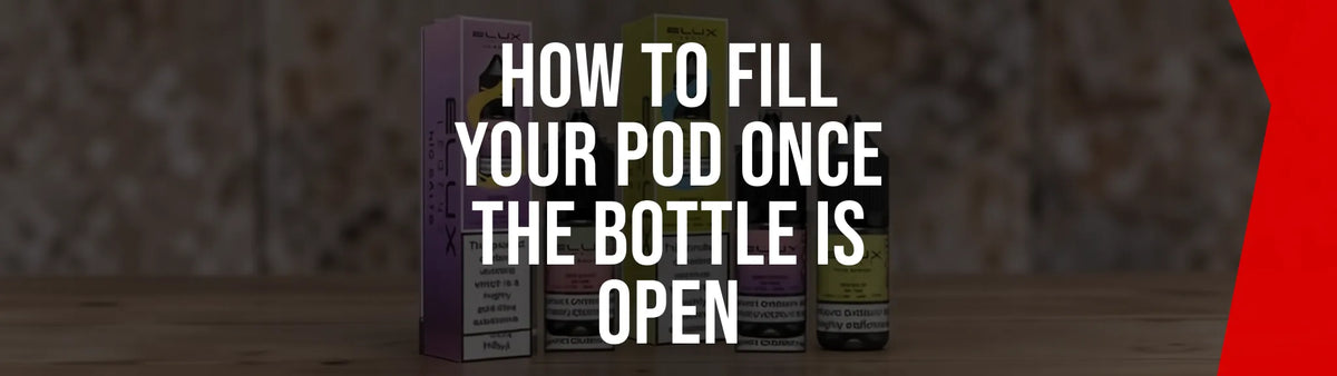 Filling a refillable pod with Elux nic salt