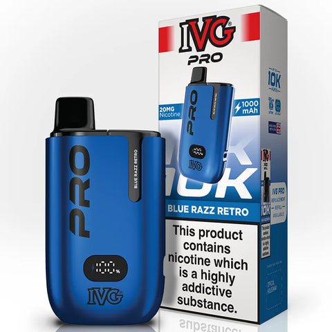 IVG Pro Vape Pod Kit Blue Razz Retro