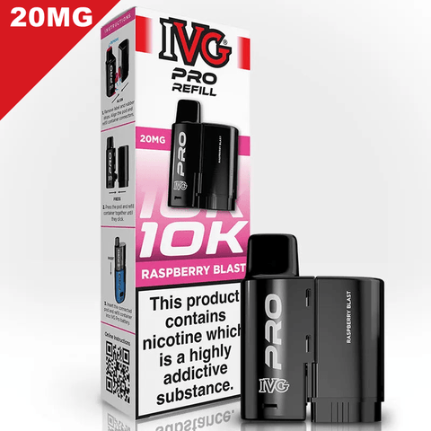 IVG Pro Prefilled Replacement Pods Raspberry Blast 20mg