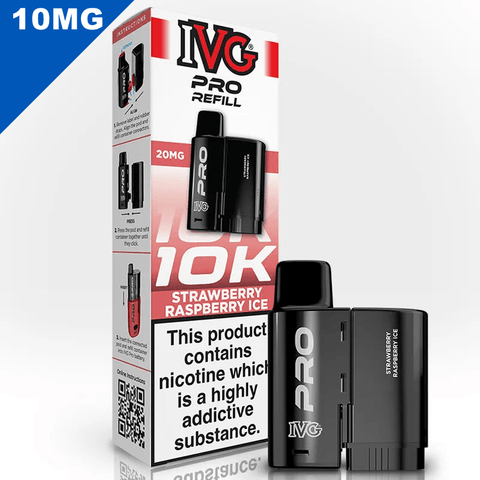 IVG Pro Prefilled Replacement Pods Strawberry Raspberry Ice 10mg