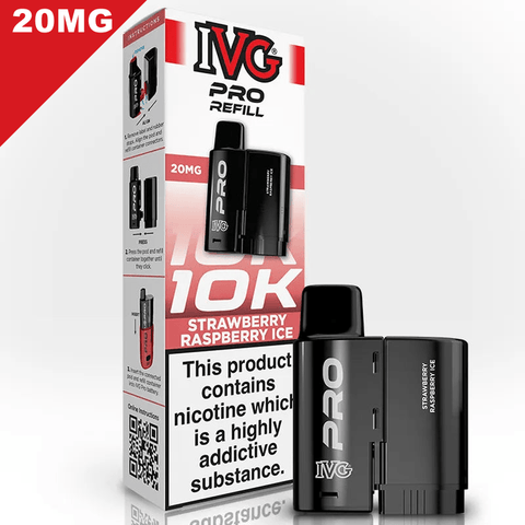IVG Pro Prefilled Replacement Pods Strawberry Raspberry Ice 20mg