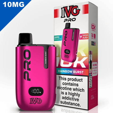 IVG Pro Vape Pod Kit Rainbow Burst 10mg