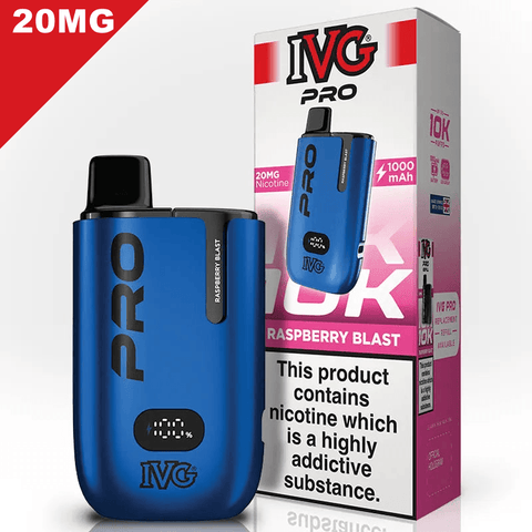 IVG Pro Vape Pod Kit Raspberry Blast 20mg