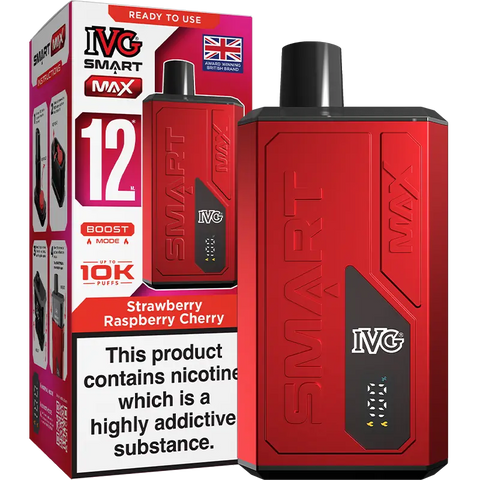 IVG Smart Max Prefilled Pod Kit Strawberry Raspberry Ice 10mg
