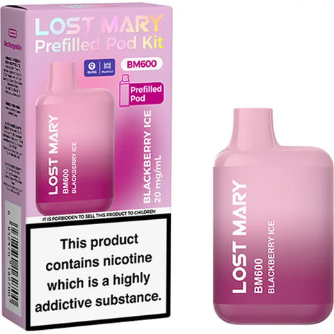 Lost Mary BM600 Prefilled Pod Kit Blackberry Ice