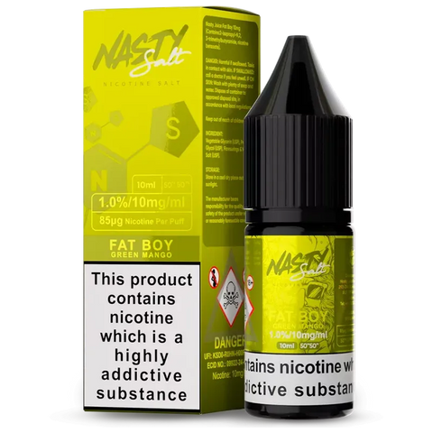 Nasty Salt Nic Salts 10ml Fat Boy Green