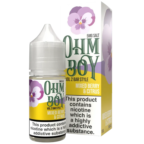 Ohm Boy V2 Mixed Berries & Citrus Bar Style 10ml Nic Salt