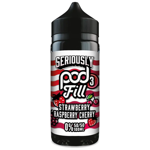 Doozy Seriously Pod Fill X3 Strawberry Raspberry Cherry 100ml Shortfill Default Title