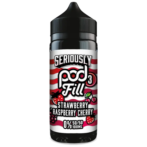 Doozy Seriously Pod Fill X3 Strawberry Raspberry Cherry 100ml Shortfill Default Title