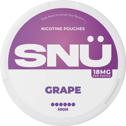 SNÜ Grape Nicotine Pouches