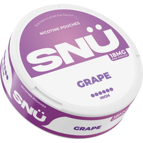 SNÜ Grape Nicotine Pouches 18mg
