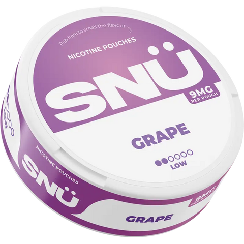 SNÜ Grape Nicotine Pouches 9mg