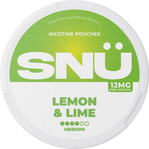 SNÜ Lemon & Lime Nicotine Pouches