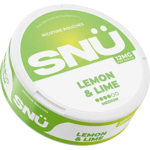 SNÜ Lemon & Lime Nicotine Pouches 12mg