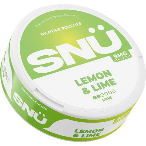 SNÜ Lemon & Lime Nicotine Pouches 9mg
