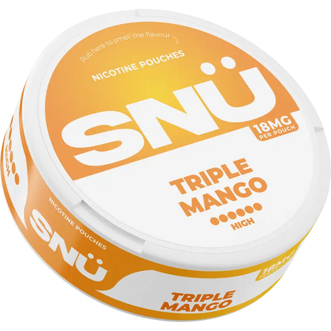 SNÜ Triple Mango Nicotine Pouches 18mg