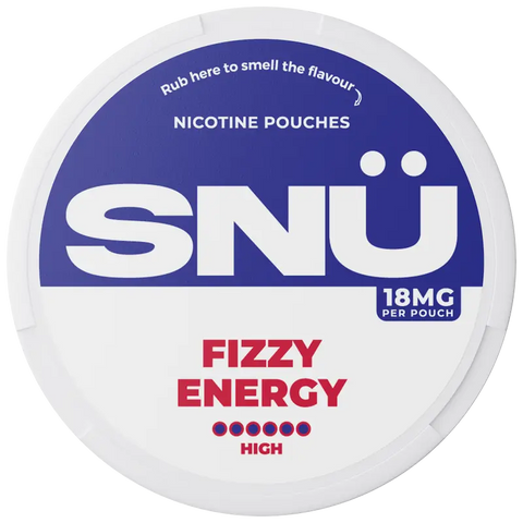 SNÜ Fizzy Energy Nicotine Pouches 18mg
