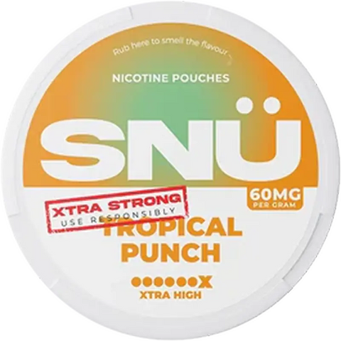 SNÜ Tropical Punch Nicotine Pouches 60mg
