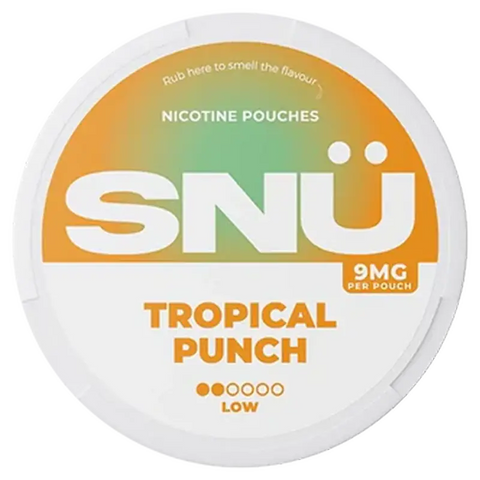 SNÜ Tropical Punch Nicotine Pouches 9mg