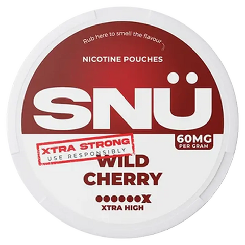 SNÜ Wild Cherry Nicotine Pouches 60mg