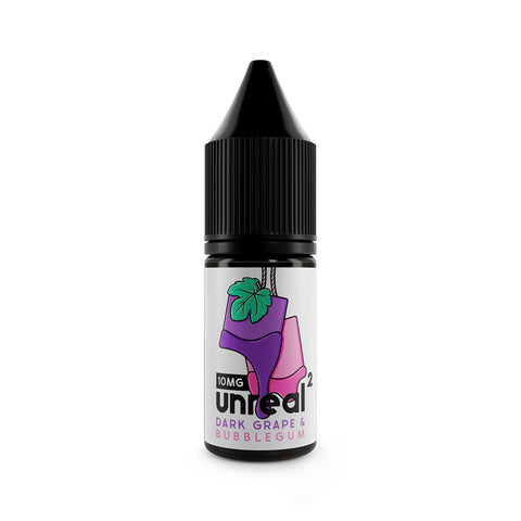 Unreal 2 Nic Salt E-Liquids Dark Grape & Bubblegum