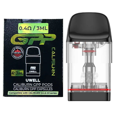Uwell Caliburn GPP Replacement Pods 0.4ohm XL Topfill (4pcs)
