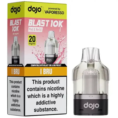 Vaporesso Dojo Blast 10K Prefilled Pods + Refill Container Fizzy Bruu I Bruu