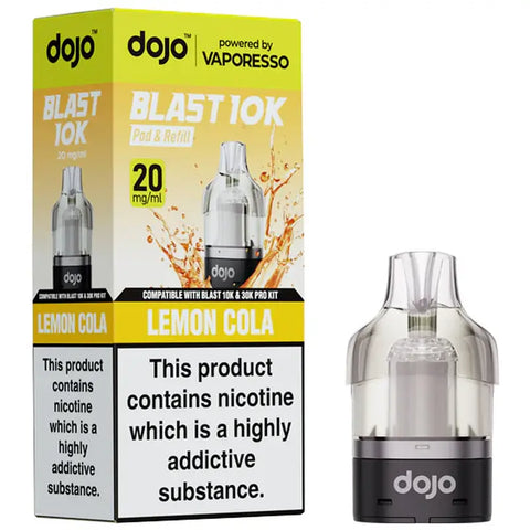 Vaporesso Dojo Blast 10K Prefilled Pods + Refill Container Lemon Cola