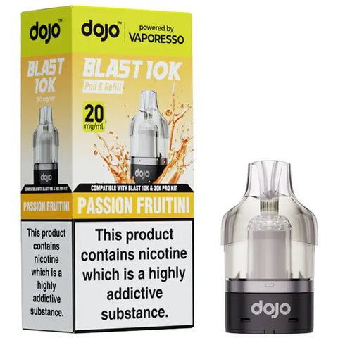 Vaporesso Dojo Blast 10K Prefilled Pods + Refill Container Passion Fruitini