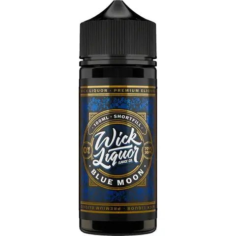 Wick Liquor 100ml Shortfill E-Liquid Blue Moon
