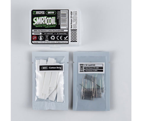 Wotofo SMRTCOiL PNP Meshed Cotton Set Chill