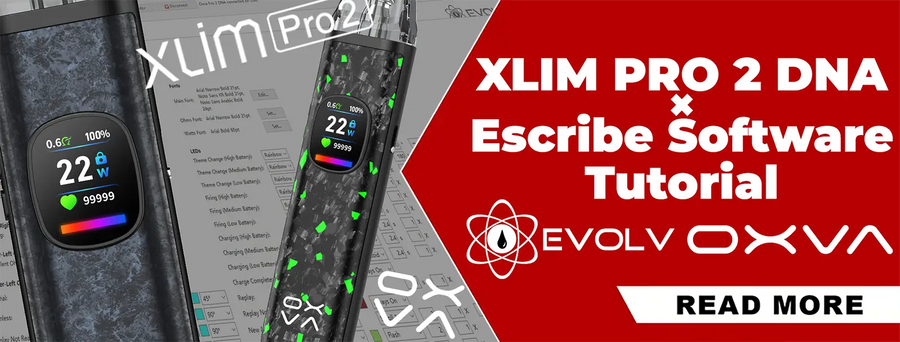 OXVA XLIM PRO 2 DNA × Escribe Software Tutorial