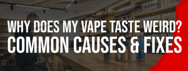 Why Does My Vape Taste Weird? Common Causes & Fixes