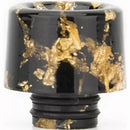 510 Resin Drip Tip Gold Flake Black