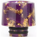 510 Resin Drip Tip Gold Flake Purple
