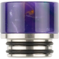 810 metal base purple resin drip tip on clear background