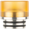 810 metal base ultem coloured drip tip on clear background