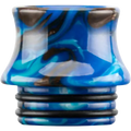 810 blue mixed resin drip tip on clear background